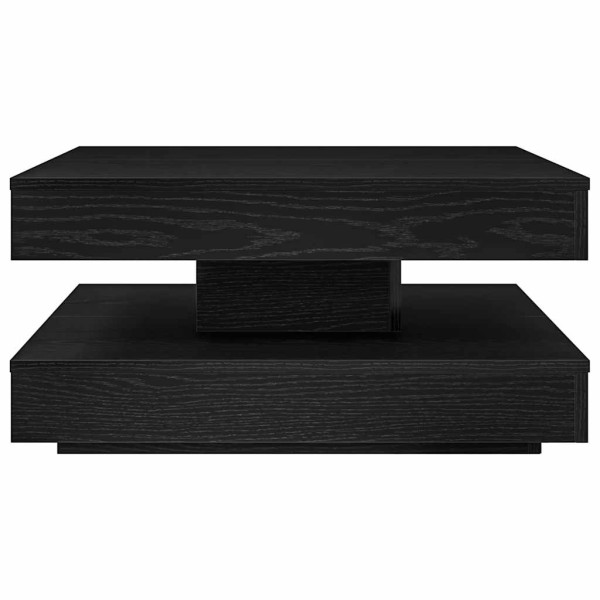 Mesa de centro giratoria 360 grados negro 70x70x34.5 cm M 4