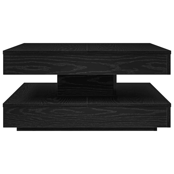 Mesa de centro giratoria 360 grados negro 70x70x34.5 cm M 5