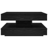 Mesa de centro giratoria 360 grados negro 70x70x34.5 cm 5