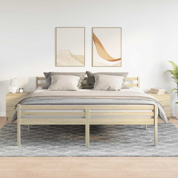 Mesitas de noche 2 uds con 2 cajones roble Sonoma 40x36x50 cm M 3