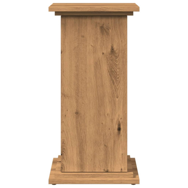 Pedestal expositor con almacenaje roble artisan 31x30x60 cm M 5