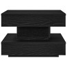 Mesa de centro giratoria 360 grados negro 50x50x34.5 cm 4