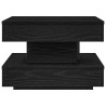 Mesa de centro giratoria 360 grados negro 50x50x34.5 cm 5