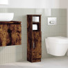 Mueble de baño con portarrollos roble ahumado 20.5x22x90 cm 3