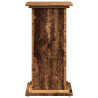 Pedestal expositor con almacenaje madera envejecida 31x30x60 cm 5
