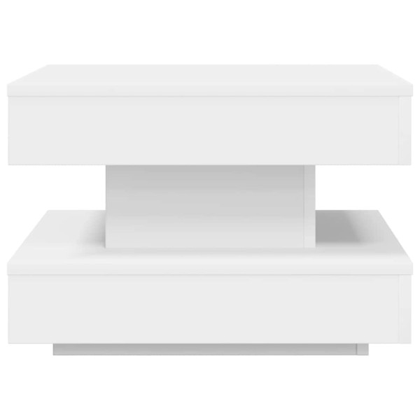 Mesa de centro giratoria 360 grados blanco 50x50x34.5 cm M 5