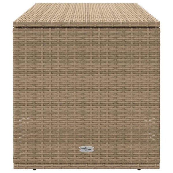 Caixa para almofadões de exterior 100x55x55.5 cm vime PE bege M 5