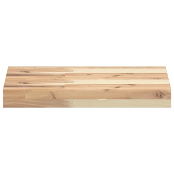 Estantes flotantes 2 uds madera acacia sin tratar 40x30x4 cm M 4