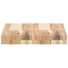 Estantes flotantes 2 uds madera acacia sin tratar 40x30x4 cm 5
