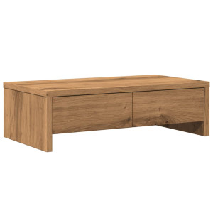 Soporte de monitor con cajones madera artisian 50x27x15 cm H