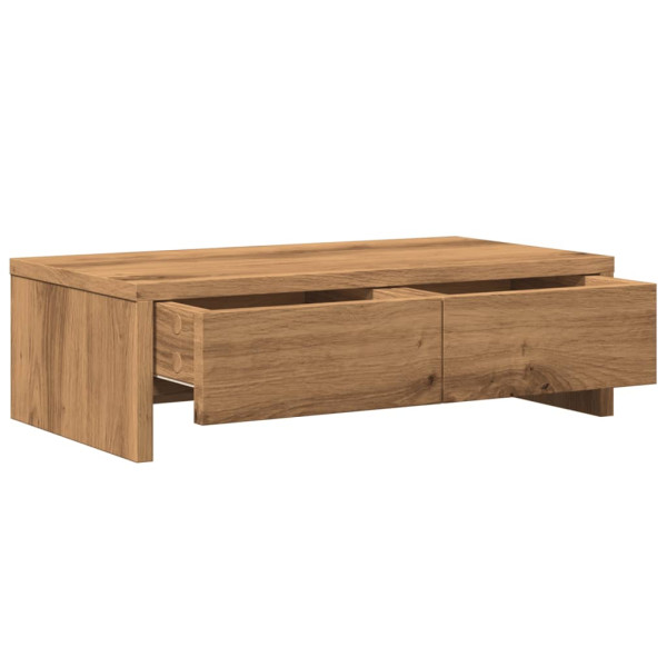 Soporte de monitor con cajones madera artisian 50x27x15 cm M 5