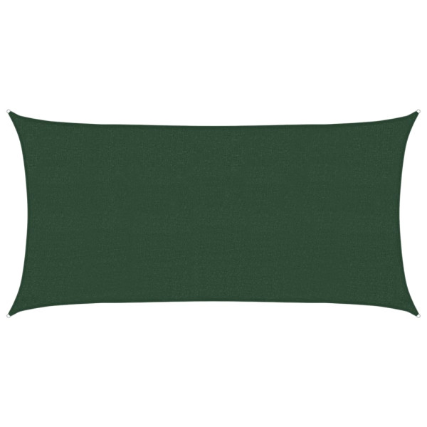 Toldo de vela verde oscuro HDPE 160 g/m² 2x3.5 m M 2