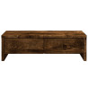 Soporte de monitor cajones madera roble ahumado 50x27x15 cm 4