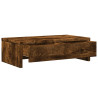 Soporte de monitor cajones madera roble ahumado 50x27x15 cm 5