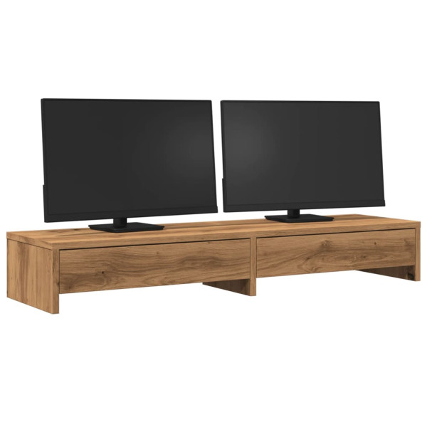 Soporte de monitor con cajones madera artisian 100x27x15 cm M 3