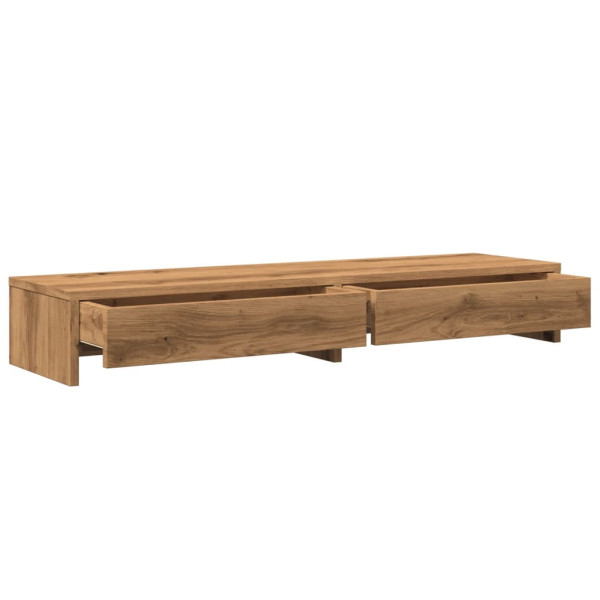 Soporte de monitor con cajones madera artisian 100x27x15 cm M 5