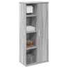 Mueble de baño con portarrollos gris Sonoma 39x22x90 cm 1