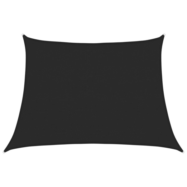 Toldo de vela HDPE negro 160 g/m² 4/5x3 m M 2