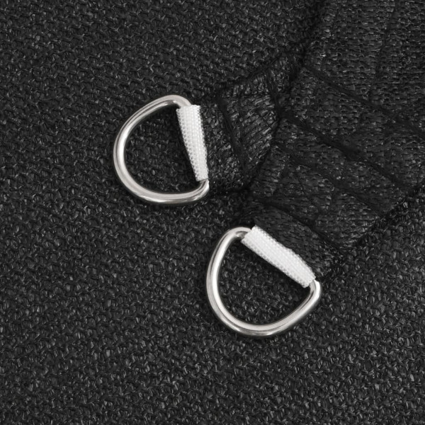 Para-sol estilo vela 160 g/m² 4/5x3 m PEAD preto M 5