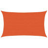 Toldo de vela rectangular HDPE naranja 160 g/m² 5x8 m 2