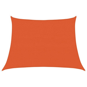 Para-sol estilo vela trapézio 160 g/m² 4/5x3 m PEAD laranja H