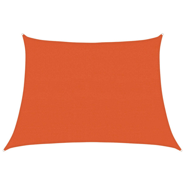 Para-sol estilo vela trapézio 160 g/m² 4/5x3 m PEAD laranja M 2