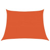 Toldo de vela trapecio HDPE naranja 160 g/m² 4/5x3 m 2