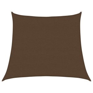 Para-sol estilo vela trapézio 160 g/m² 4/5x4 m PEAD castanho H