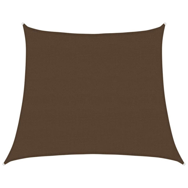 Para-sol estilo vela trapézio 160 g/m² 4/5x4 m PEAD castanho M 2