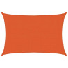 Toldo de vela rectangular HDPE naranja 160 g/m² 3x4.5 m 2