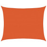 Para-sol estilo vela retangular 160 g/m² 6x7 m PEAD laranja 2