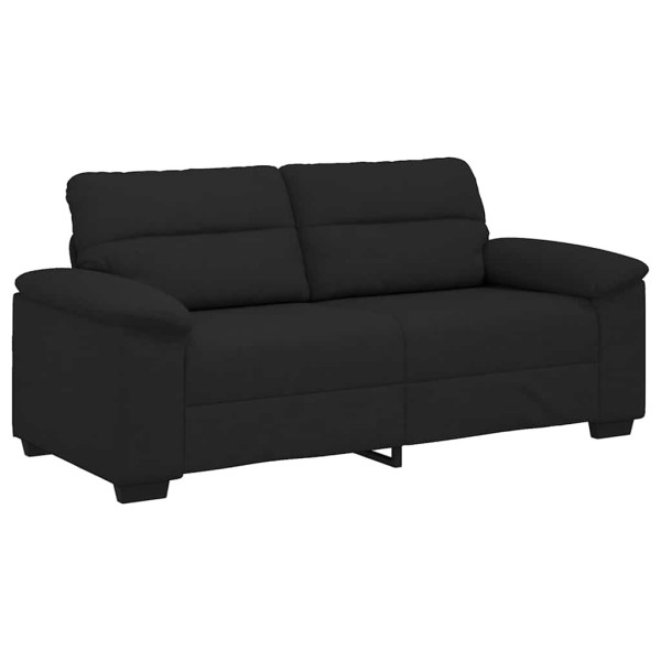 Sofá 2 plazas Tela Negro 140 cm M 2