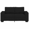 Sofá 2 plazas Tela Negro 120 cm 4