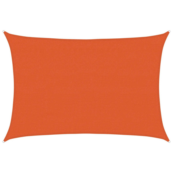 Toldo de vela HDPE naranja 160 g/m² 4x6 m M 2