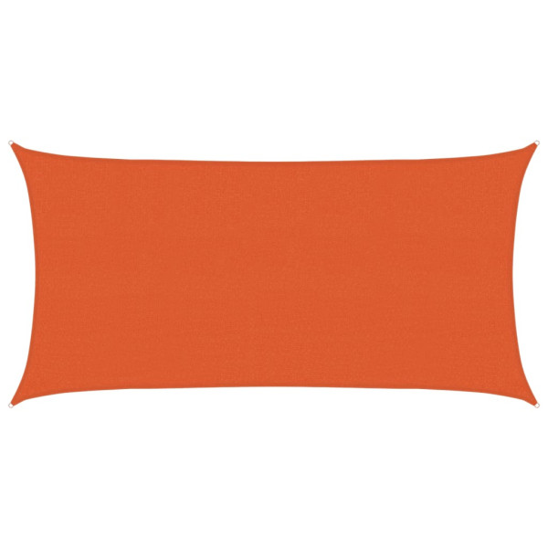 Toldo de vela naranja HDPE 160 g/m² 2.5x4.5 m M 2