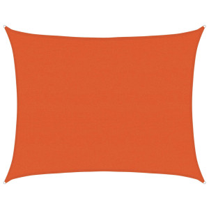 Para-sol estilo vela retangular 160 g/m² 6x8 m PEAD laranja H