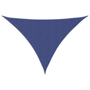 Toldo de vela triangular tela Oxford azul 5x6x6 m H