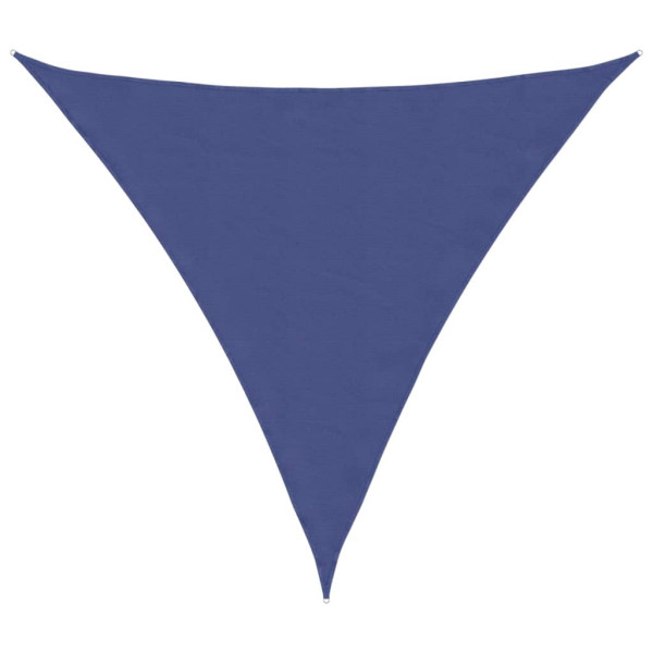 Toldo de vela triangular tela Oxford azul 6x6x6 m M 2