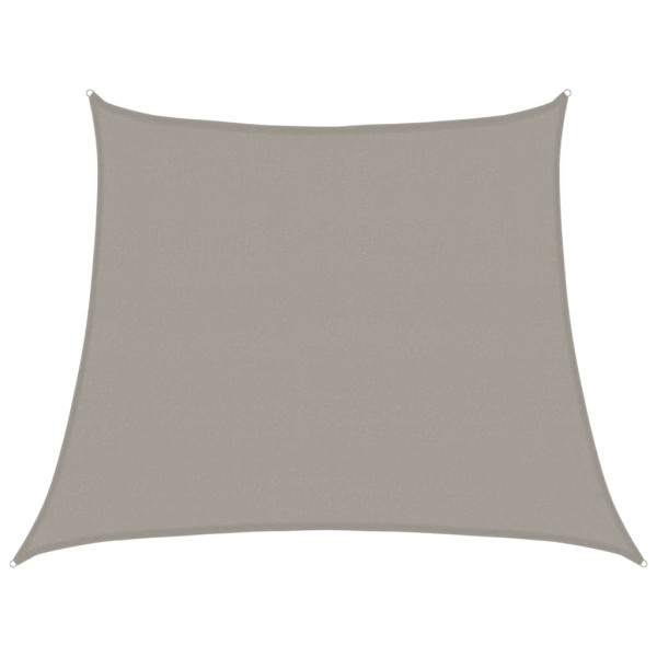 Para-sol estilo vela trapézio 160 g/m² 3/4x3 m PEAD cinza-claro M 2