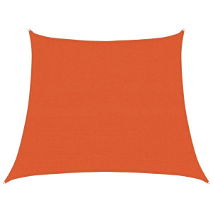 Toldo de vela trapecio HDPE naranja 160 g/m² 3/4x3 m H