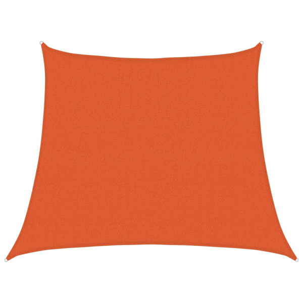 Toldo de vela trapecio HDPE naranja 160 g/m² 3/4x3 m M 2