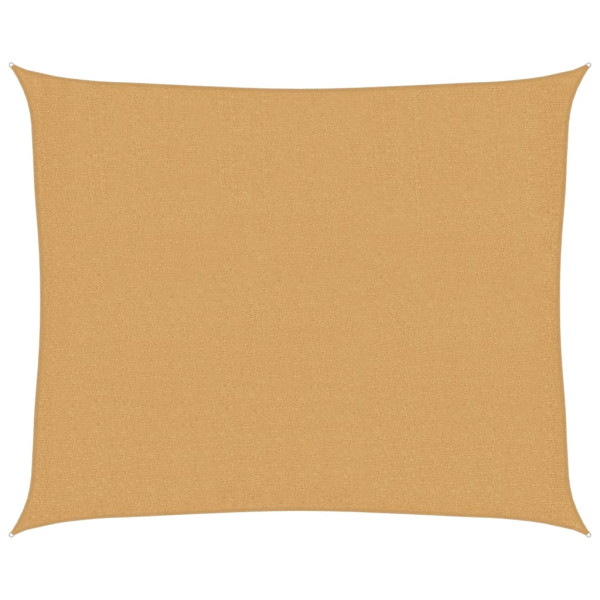 Para-sol estilo vela retangular 160g/m² 2.5x3m PEAD areia M 2