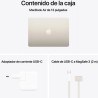 APPLE MACBOOK AIR 13.6" 2025 M4 16GB RAM 256GB blanco estrella 10