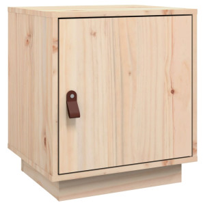 Mesita de noche madera maciza de pino 40x34x45 cm H