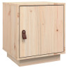 Mesita de noche madera maciza de pino 40x34x45 cm 2