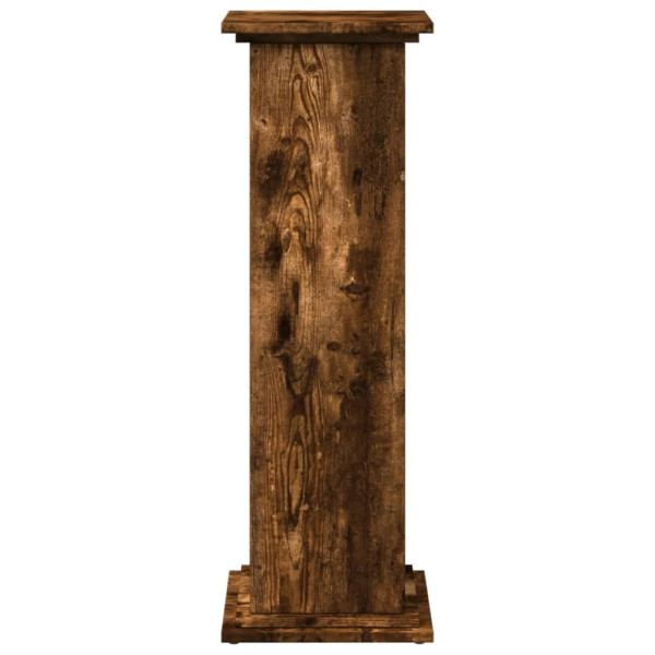 Pedestal expositor con almacenaje roble ahumado 31x30x90 cm M 5