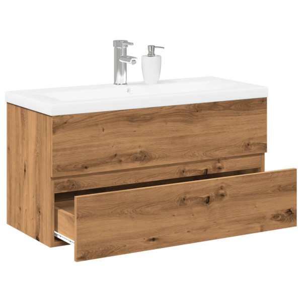 Mueble con lavabo integrado roble artisan D