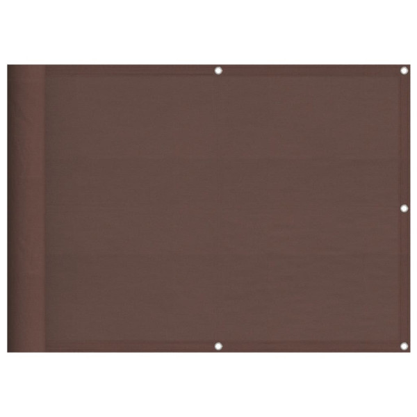 Tela de varanda 75x1000 cm 100% poliéster oxford castanho M 2