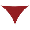 Para-sol estilo vela tecido oxford triangular 5x5x6 m vermelho 2