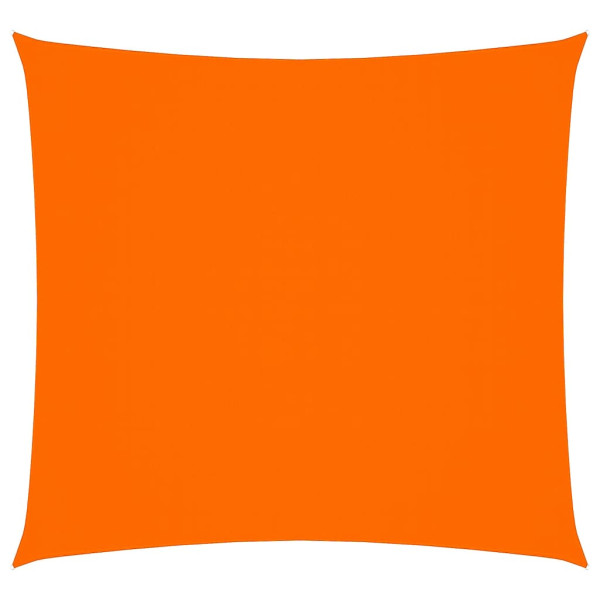 Toldo de vela cuadrado tela Oxford naranja 2.5x2.5 m M 2